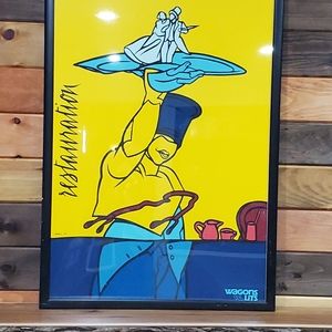 Valerio Adami Framed 1988 Restauration lithograph signed by artist